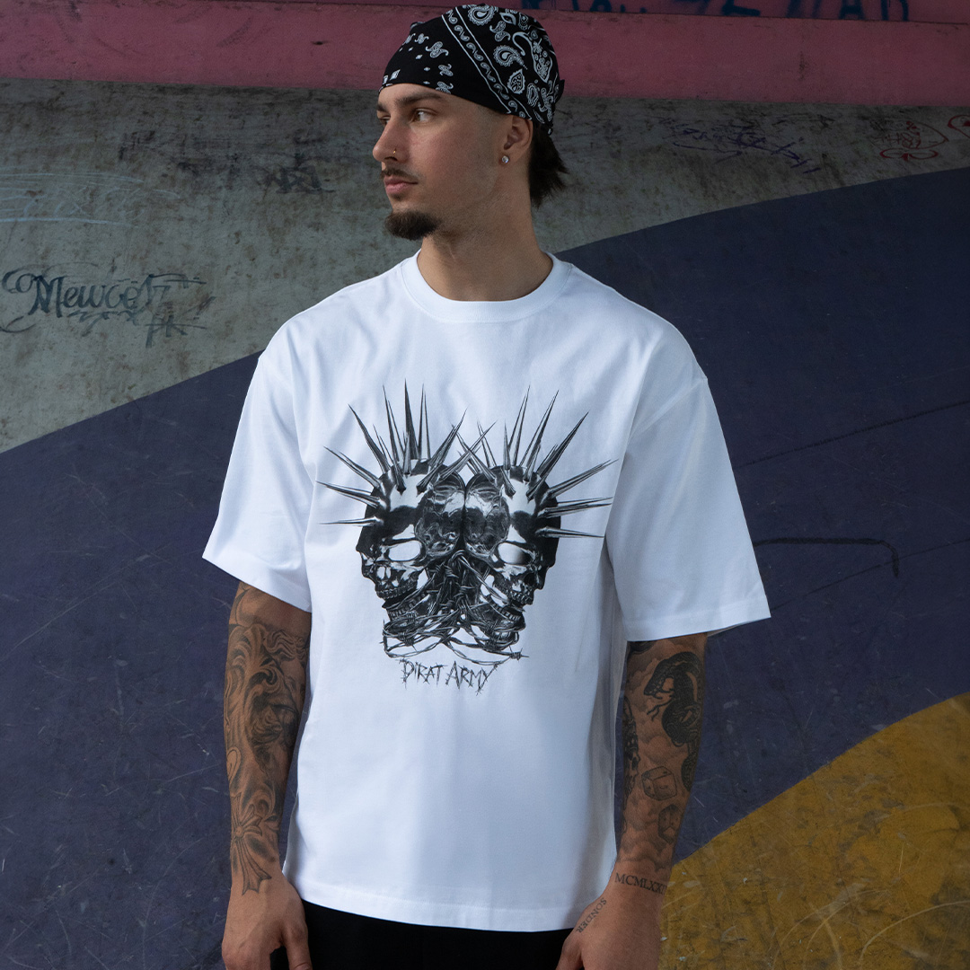 Skull Tee - White